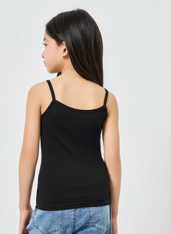 Styli Girls Cotton Solid Vest - Image 4